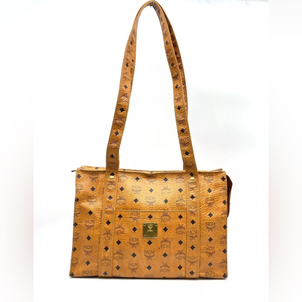 MCM Tan Satchel Bag